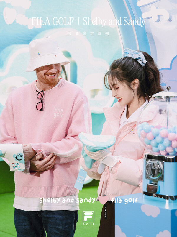 elby and Sandy胶囊限定系列趣玩发布新葡京一起趣果岭 FILA GOLF X Sh(图4)